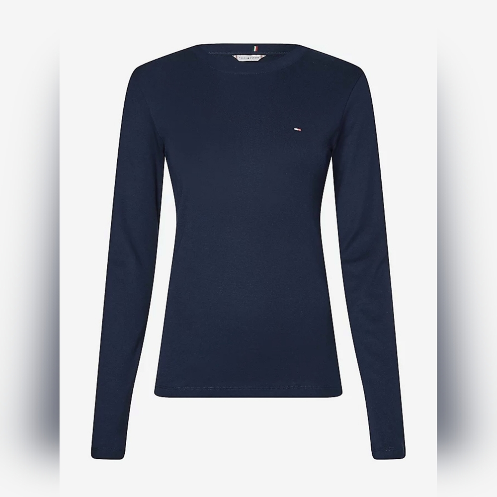 Tommy Hilfiger Navy Long Sleeve T-Shirt Size Large